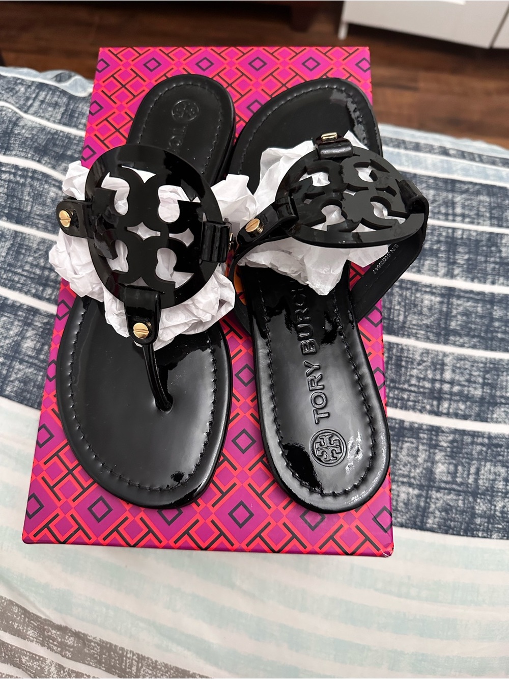 Tory Burch Miller Leather Sandals